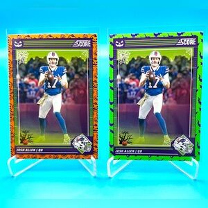 2024 Panini Score-A-Treat Josh Allen! Green Bats 🦇+Orange Pumpkins 🎃🔥 #28